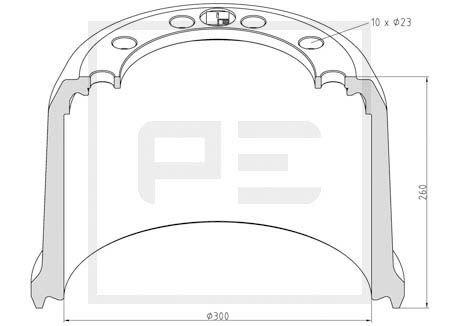 PE AUTOMOTIVE Jarrurumpu 046.428-00A